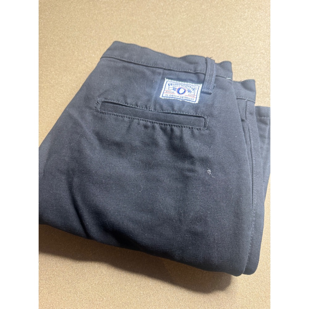Rustic Dime Mens Chino Pants Black Size 31 Cotton Made in USA Straight Leg